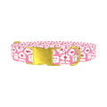 Love Speech Bubble Dog Collar - metal gold