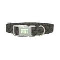 Dark Camouflage Dog Collar - plastic silver