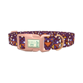 Tribal Triangle Pattern Dog Collar - plastic rose gold