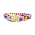 Patriotic Smiley Dog Collar - plastic gold
