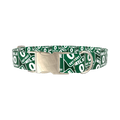 Key West Road Sign Dog Collar - metal rose gold