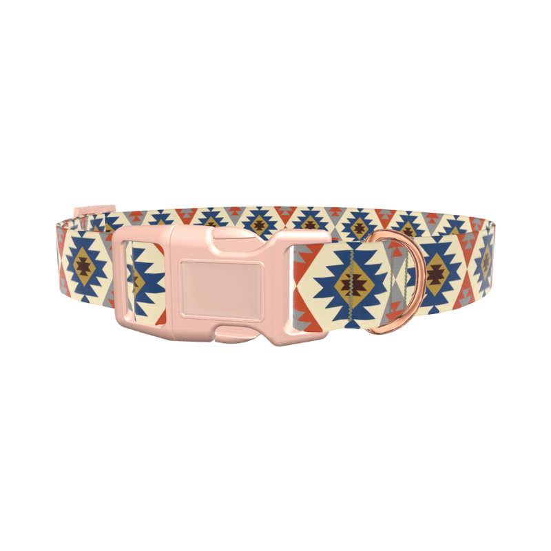Tribal Star Pattern Dog Collar - plastic gold