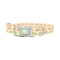 Colorful Bicycle Dog Collar - plastic silver