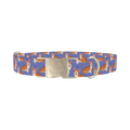 Corgi Heart Dog Collar - metal silver