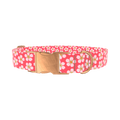 Sakura Floral Dog Collar - metal rose gold