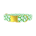 Floral Easter Egg Dog Collar - metal gold
