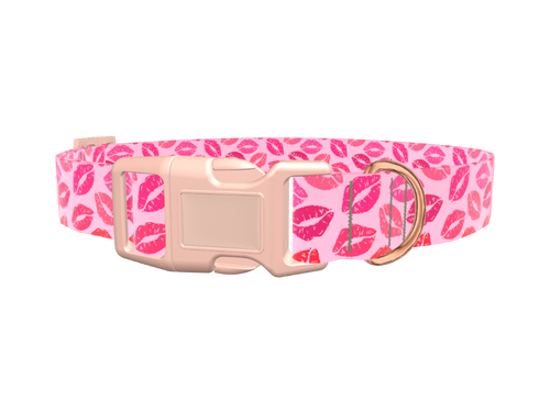 Valentine Kiss Dog Collar