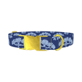Japanese Tree Pattern Dog Collar - metal gold
