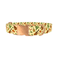 Mexican Fiesta Dog Collar - metal rose gold