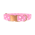 Snowflake Cat Dog Collar - metal rose gold
