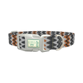 Tribal Ikat Dog Collar - plastic silver