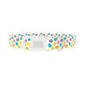 Colorful Easter Egg Dog Collar - plastic silver