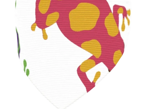 Colorful Frog Pattern Dog Collar