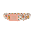 Colorful Floral Dog Collar - plastic rose gold
