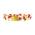 Hydrant Pattern Dog Collar - metal gold