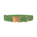Geometric Animal Print Dog Collar - metal rose gold