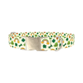 St. Patrick's Icon Dog Collar - metal silver