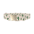Desert Sun Cactus Dog Collar - metal gold