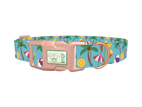 Tropical Beach Dog Collar