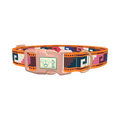 Aztec Meander Dog Collar - plastic rose gold