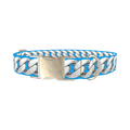 Silver Chain Link Dog Collar - metal silver