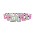 Multicolor Mushroom Dog Collar - plastic silver