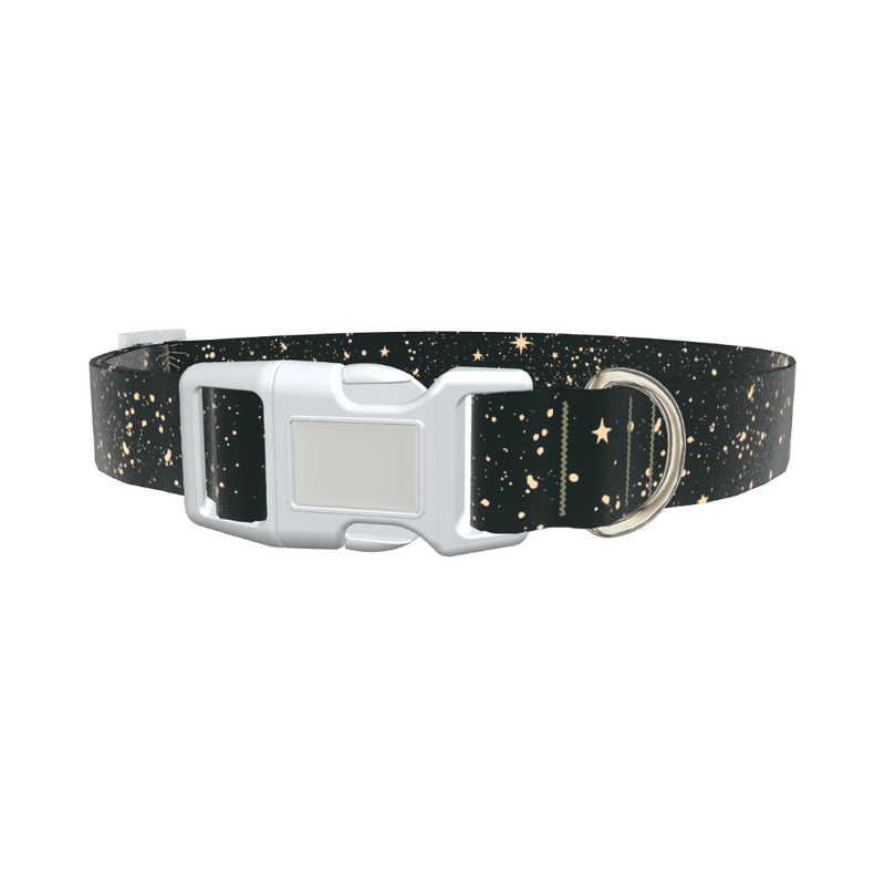 Space Star Dog Collar - plastic gold