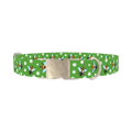 Bee and Daisy Dog Collar - metal silver