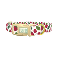 Raspberry Fruit Dog Collar - plastic gold