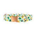 St. Patrick's Day Cheers Dog Collar - metal rose gold