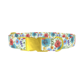 Floral Garden Dog Collar - metal gold