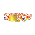 Winged Geometric Heart Dog Collar - metal gold