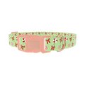 Christmas Peppermint Dog Collar - plastic rose gold