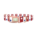 Bicolor Star Dog Collar - plastic rose gold
