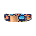 Space Planets Dog Collar - metal rose gold