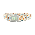 Autumn Berry Leaves Dog Collar - plastic silver