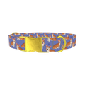 Corgi Heart Dog Collar - metal gold
