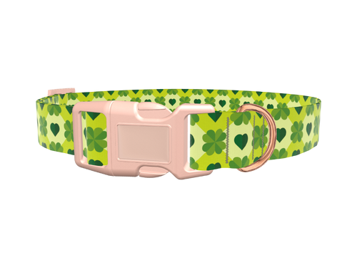 Clover Heart Dog Collar