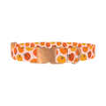 Halloween Pumpkin Dot Dog Collar - metal rose gold
