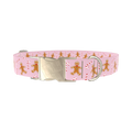 Christmas Gingerbread Dog Collar - metal silver