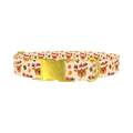 Festive Deer Gift Dog Collar - metal gold