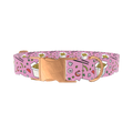 Noodle Takeout Dog Collar - metal rose gold