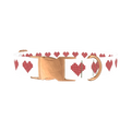 Cross Stitch Heart Dog Collar - metal rose gold