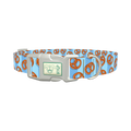 Pretzel Pattern Dog Collar - plastic silver