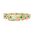 Beach Turtle Dog Collar - plastic gold