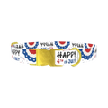 Patriotic 4th of July Dog Collar - metal gold