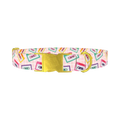 Retro Cassette Dog Collar - metal gold