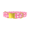 Seashell Beach Dog Collar - metal rose gold