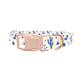 Western Desert Scene Dog Collar - plastic silver