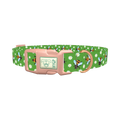 Bee and Daisy Dog Collar - plastic rose gold